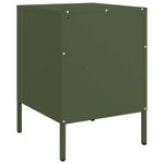 Casa si Gradina - Mobilier - Comode si corpuri - Noptiere - Noptiere 2 buc. verde maslina 36x39x50,5cm otel laminat la rece - Infinity.ro