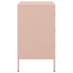 Casa si Gradina - Mobilier - Comode si corpuri - Noptiere - Noptiera, roz, 36x39x68 cm, otel laminat la rece - Infinity.ro