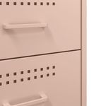 Casa si Gradina - Mobilier - Comode si corpuri - Noptiere - Noptiera, roz, 36x39x68 cm, otel laminat la rece - Infinity.ro