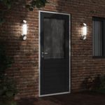 Casa si Gradina - Corpuri si surse de iluminat - Iluminat exterior - Instalatii luminoase exterior - Corp de iluminat exterior de perete, argintiu, otel inoxidabil - Infinity.ro