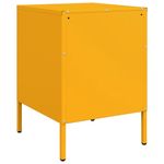 Casa si Gradina - Mobilier - Comode si corpuri - Noptiere - Noptiere, 2 buc., galben mustar, 36x39x50,5 cm, otel - Infinity.ro