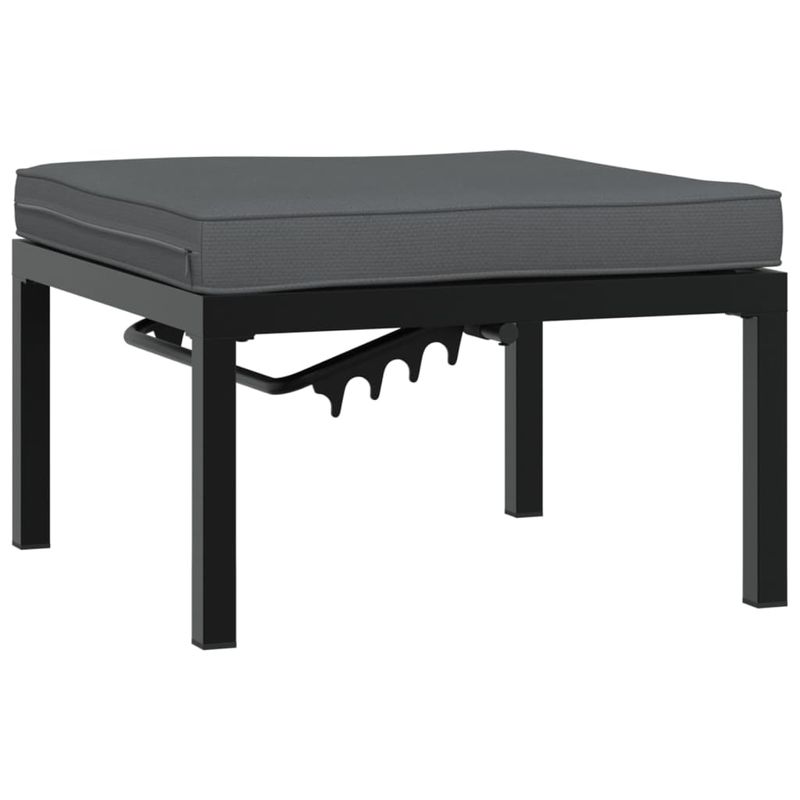 Casa si Gradina - Gradina si terasa - Mobilier exterior - Seturi mobila gradina - Set canapea de gradina, 5 piese, cu perne, negru, aluminiu - Infinity.ro