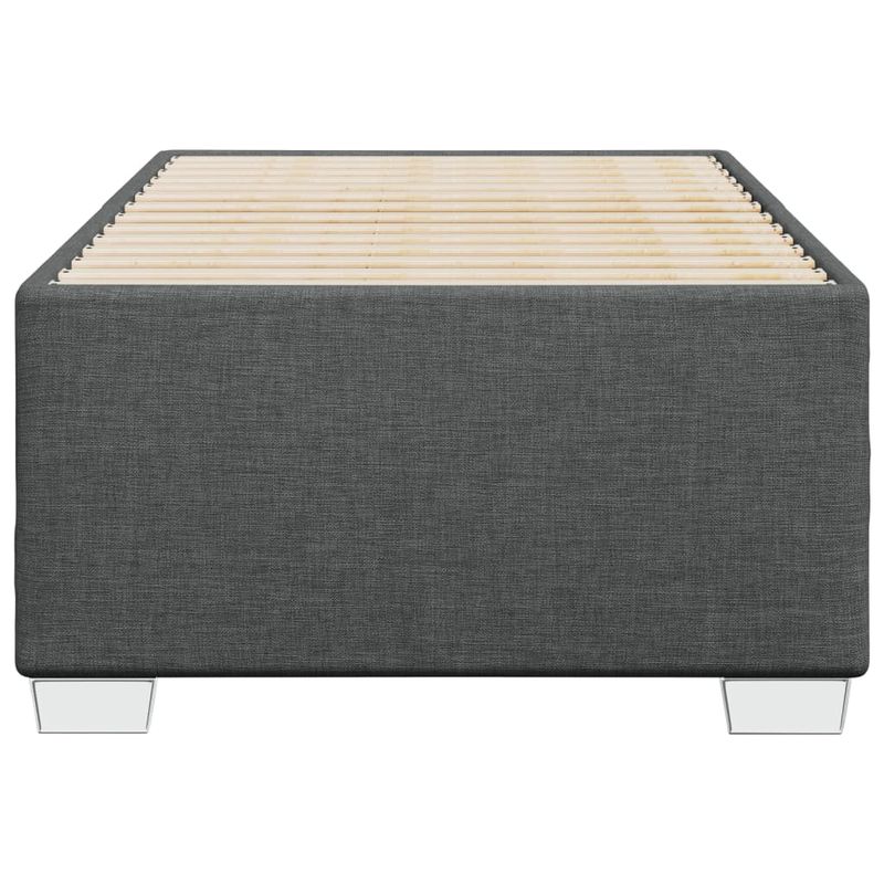 Casa si Gradina - Mobilier - Paturi si accesorii - Paturi - Cadru de pat, gri inchis, 90x190 cm, material textil - Infinity.ro