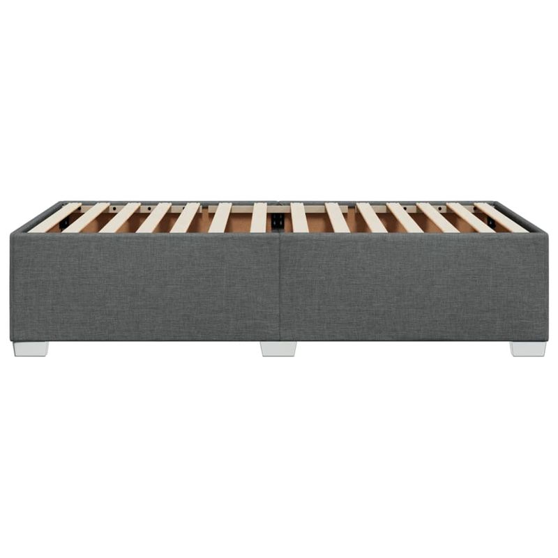 Casa si Gradina - Mobilier - Paturi si accesorii - Paturi - Cadru de pat, gri inchis, 90x190 cm, material textil - Infinity.ro