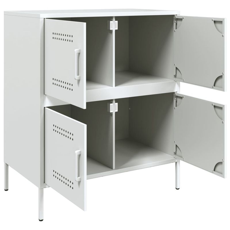 Casa si Gradina - Mobilier - Comode si corpuri - Comode - Dulap, alb, 68x39x79 cm, otel - Infinity.ro