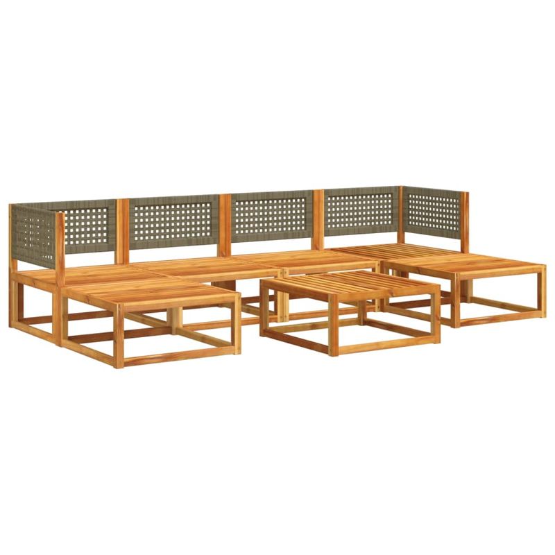 Casa si Gradina - Gradina si terasa - Mobilier exterior - Seturi mobila gradina - Set canapele gradina cu perne, 7 piese, lemn masiv acacia - Infinity.ro