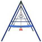 Jucarii, Copii si Bebe - Jucarii si jocuri - Jucarii de exterior - Spatii de joaca si accesorii - Set leagan de exterior, cu leagan, trapez și leagan tip cuib, roșu - Infinity.ro