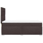 Casa si Gradina - Mobilier - Paturi si accesorii - Paturi - Pat box spring cu saltea, maro inchis, 90x200 cm, textil - Infinity.ro