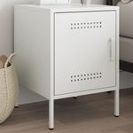 Casa si Gradina - Mobilier - Comode si corpuri - Noptiere - Noptiera, alb, 36x39x50,5 cm, otel - Infinity.ro