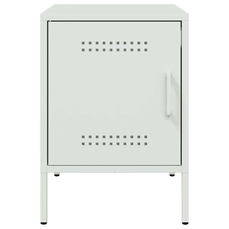Casa si Gradina - Mobilier - Comode si corpuri - Noptiere - Noptiera, alb, 36x39x50,5 cm, otel - Infinity.ro