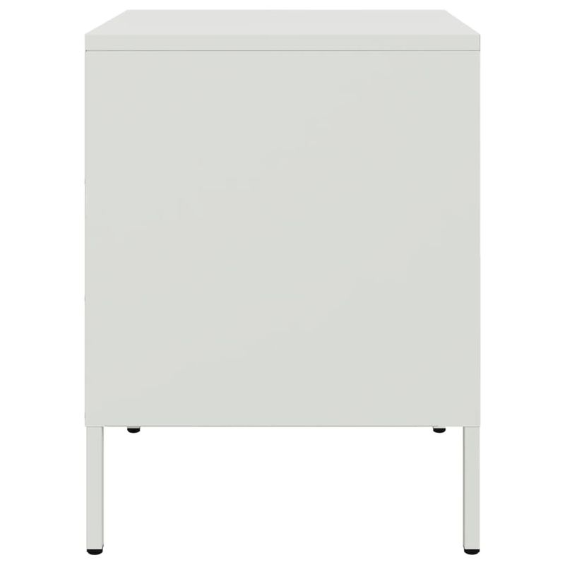 Casa si Gradina - Mobilier - Comode si corpuri - Noptiere - Noptiera, alb, 36x39x50,5 cm, otel - Infinity.ro
