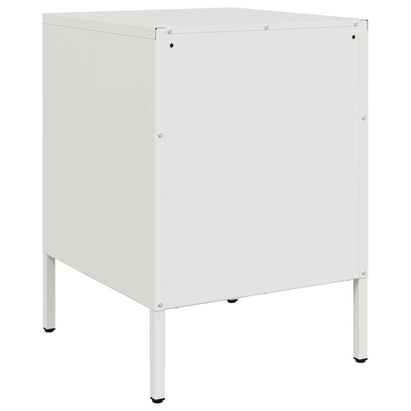 Casa si Gradina - Mobilier - Comode si corpuri - Noptiere - Noptiera, alb, 36x39x50,5 cm, otel - Infinity.ro