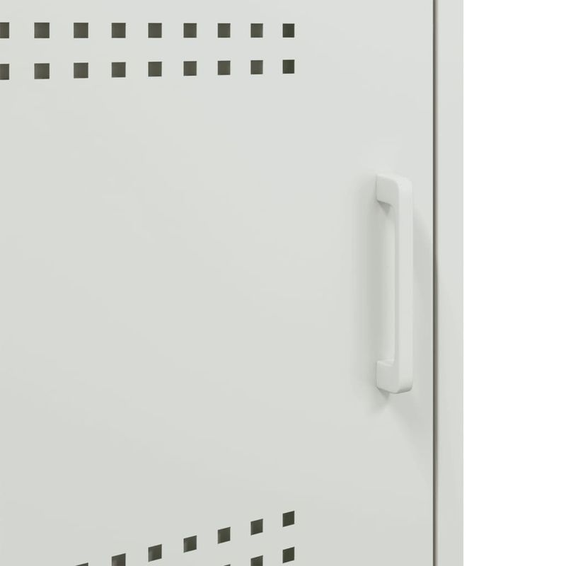 Casa si Gradina - Mobilier - Comode si corpuri - Noptiere - Noptiera, alb, 36x39x50,5 cm, otel - Infinity.ro