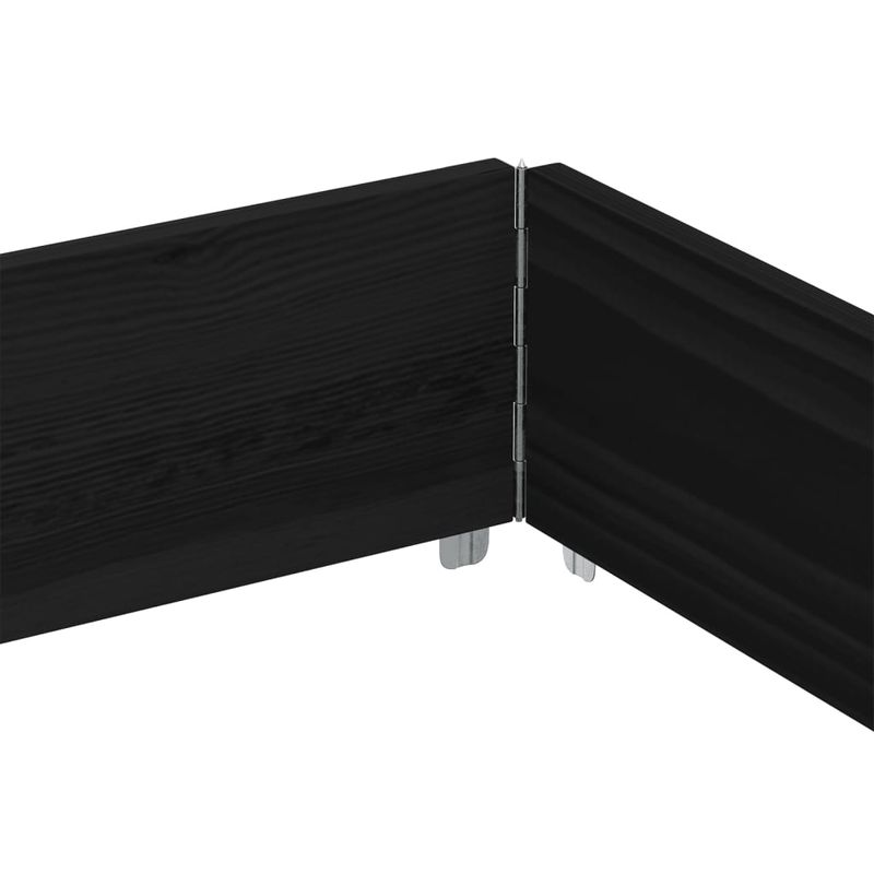 Casa si Gradina - Gradinarit si plante - Plante si ghivece - Ghivece si suporturi - Jardiniera de gradina, negru, 150x100 cm, lemn masiv pin, mărime 150x100x21.5 cm - Infinity.ro