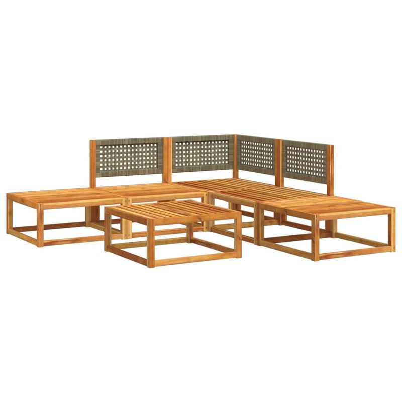 Casa si Gradina - Gradina si terasa - Mobilier exterior - Seturi mobila gradina - Set de canapele gradina cu perne, 6 piese, lemn masiv acacia - Infinity.ro