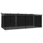 Casa si Gradina - Gradina si terasa - Umbrele si pavilioane - Pavilioane - Foisor cu pereti din plasa, antracit, 6x3 m, otel - Infinity.ro