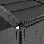 Casa si Gradina - Gradina si terasa - Umbrele si pavilioane - Pavilioane - Foisor cu pereti din plasa, antracit, 6x3 m, otel - Infinity.ro