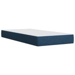 Casa si Gradina - Mobilier - Paturi si accesorii - Paturi - Pat box spring cu saltea, albastru, 80x200 cm, textil - Infinity.ro