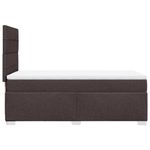 Casa si Gradina - Mobilier - Paturi si accesorii - Paturi - Pat box spring cu saltea, maro inchis, 90x200 cm, textil - Infinity.ro