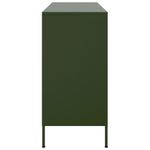 Casa si Gradina - Mobilier - Comode si corpuri - Comode - Dulap, verde masliniu, 100,5x39x79 cm, otel laminat la rece - Infinity.ro