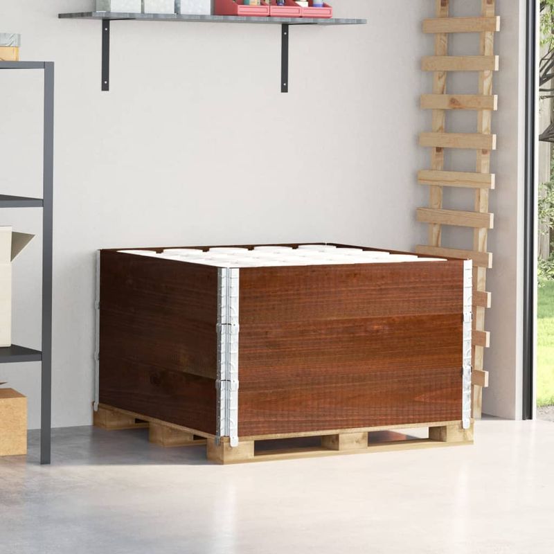 Casa si Gradina - Mobilier - Feronerie si accesorii mobila - Rame pentru paleti 3 buc. maro 100x100 cm lemn masiv de pin - Infinity.ro