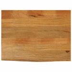Casa si Gradina - Constructii - Lemn constructii - Placi lemn - Blat de masa contur organic 80x60x2,5 cm lemn masiv de mango, finisaj de stejar - Infinity.ro