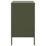 Casa si Gradina - Mobilier - Comode si corpuri - Noptiere - Noptiere 2 buc. verde maslina 36x39x68cm otel laminat la rece - Infinity.ro