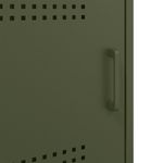 Casa si Gradina - Mobilier - Comode si corpuri - Noptiere - Noptiere 2 buc. verde maslina 36x39x68cm otel laminat la rece - Infinity.ro