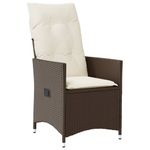 Casa si Gradina - Gradina si terasa - Mobilier exterior - Seturi mobila gradina - Set bistro de gradina cu perne, 11 piese, maro, poliratan - Infinity.ro