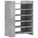Casa si Gradina - Mobilier - Organizare si depozitare - Organizator incaltaminte - Pantofar, gri beton, 74,5x37,5x100 cm, lemn prelucrat - Infinity.ro