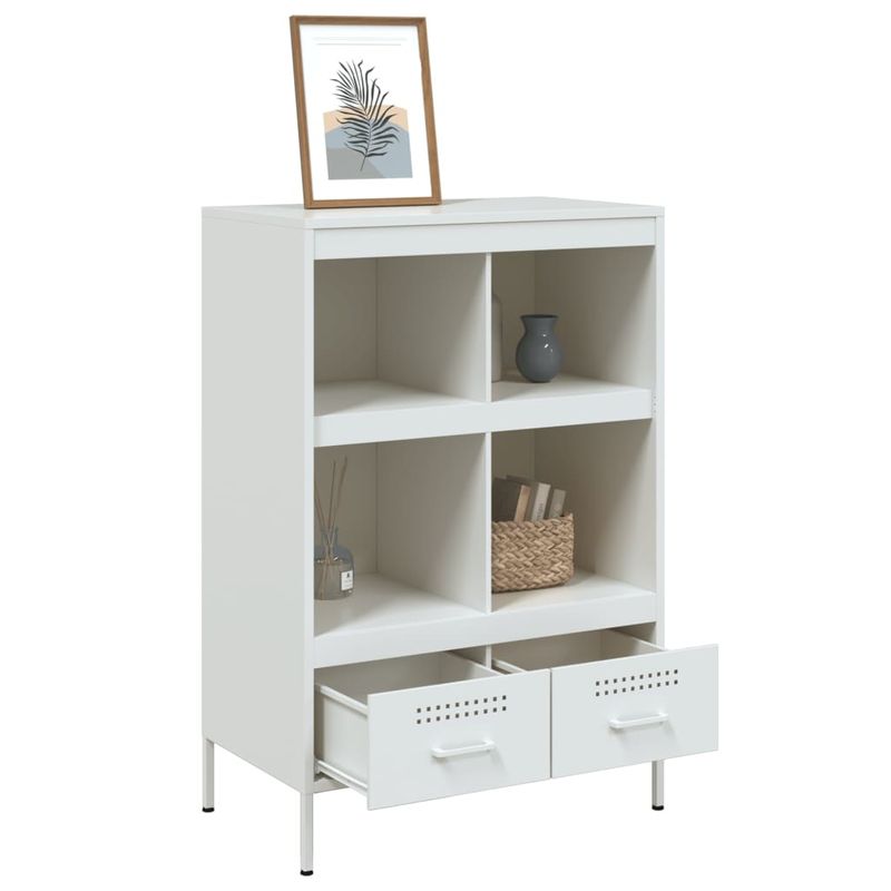 Casa si Gradina - Mobilier - Comode si corpuri - Corpuri bucatarie - Dulap inalt, alb, 68x39x101,5 cm, otel laminat la rece - Infinity.ro