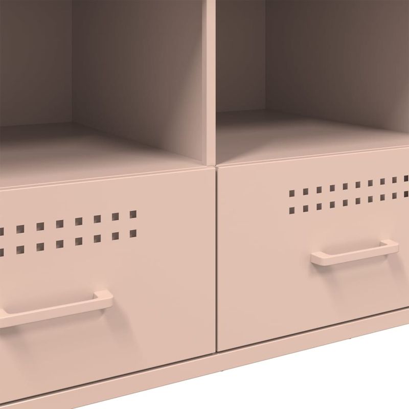 Casa si Gradina - Mobilier - Comode si corpuri - Comode - Dulap TV, roz, 100,5x39x50,5 cm, otel laminat la rece - Infinity.ro