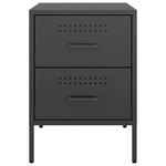 Casa si Gradina - Mobilier - Comode si corpuri - Noptiere - Noptiera, negru, 36x39x50,5 cm, otel - Infinity.ro