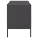 Casa si Gradina - Mobilier - Comode si corpuri - Comode - Dulap TV, negru, 68x39x50,5 cm, otel laminat la rece - Infinity.ro