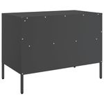 Casa si Gradina - Mobilier - Comode si corpuri - Comode - Dulap TV, negru, 68x39x50,5 cm, otel laminat la rece - Infinity.ro