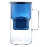 Casa si Gradina - Bucatarie si vesela - Ustensile bucatarie - Cani filtrante si accesorii - Cana filtranta de sticla Wessper AquaMax Crystalline 2.5L cu filtru, Albastru - Infinity.ro