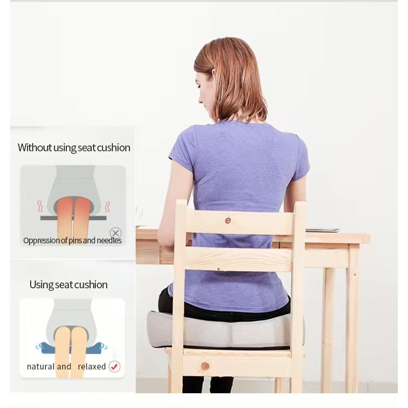 Casa si Gradina - Textile si covoare - Perne si pilote - Perne - Perna ortopedica sezut, din spuma cu Memorie, Superioara, scaun de masina /birou, Amelioreaza dureri Lombare si Sciatice - Infinity.ro