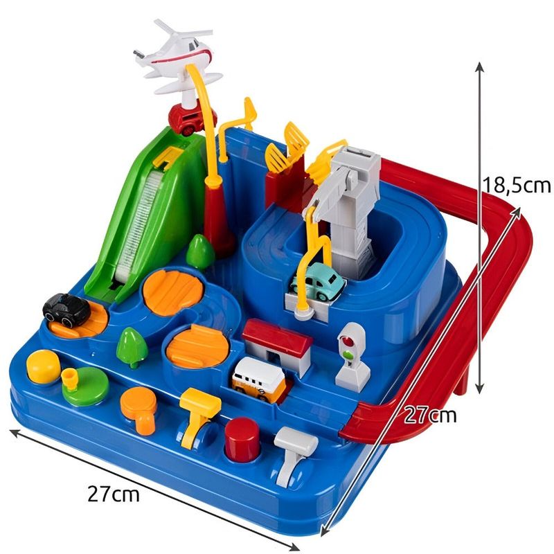 Jucarii, Copii si Bebe - Jucarii si jocuri - Vehicule si jucarii cu telecomanda - Masinute - Pista de Masini, Traseu cu Obstacole, Elemente Mobile, Butoane Control, 4 Masinute, de Politie, Pompieri, Curse - Infinity.ro
