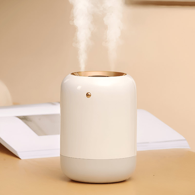 Electronice si Electrocasnice - Climatizare si sisteme de incalzire - Aparate filtrare aer - Umidificatoare - Umidificator de Aer Ultrasonic, cu Difuzor Aromaterapie, Afisaj LED, Sterilizare UV, Pulverizare Dubla, Portabil - Infinity.ro