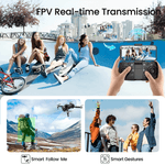 TV, Audio-Video si Foto - Camere de actiune si drone - Drone - Drona cu Telecomanda F196, Camera Video, WiFi, Evitare Inteligenta a Obstacolelor, Geanta de Transport 2 Baterii Incluse - Infinity.ro