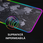 PC, gaming si accesorii - Periferice PC - Mousepad - Mousepad Mare Cauciucat, Pentru Gaming, Birou, Office, cu Iluminare LED RGB, Antiderapant, Cusaturi Anti-Rupere - Infinity.ro