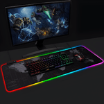 PC, gaming si accesorii - Periferice PC - Mousepad - Mousepad Mare Cauciucat, Pentru Gaming, Birou, Office, cu Iluminare LED RGB, Antiderapant, Cusaturi Anti-Rupere - Infinity.ro