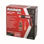 Casa si Gradina - Constructii - Scule electrice si accesorii - Pistoale de lipit - Pistol de aer cald 2000W cu 2 trepte de caldura RDP-HG21+ accesorii, Raider 074310 - Infinity.ro