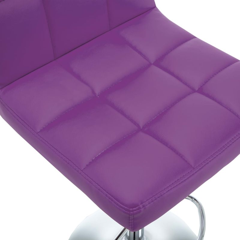 Casa si Gradina - Mobilier - Scaune si fotolii - Scaune - Scaune de bar, 2 buc., violet, piele ecologica - Infinity.ro