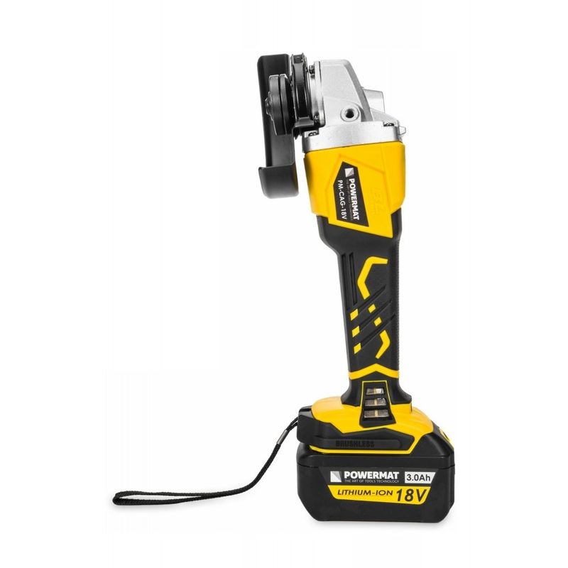 Casa si Gradina - Constructii - Scule electrice si accesorii - Polizoare - Polizor unghiular cu 2 acumulatori 125mm, Powermat PM-CAG-18V - Infinity.ro