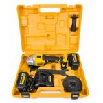 Casa si Gradina - Constructii - Scule electrice si accesorii - Polizoare - Polizor unghiular cu 2 acumulatori 125mm, Powermat PM-CAG-18V - Infinity.ro