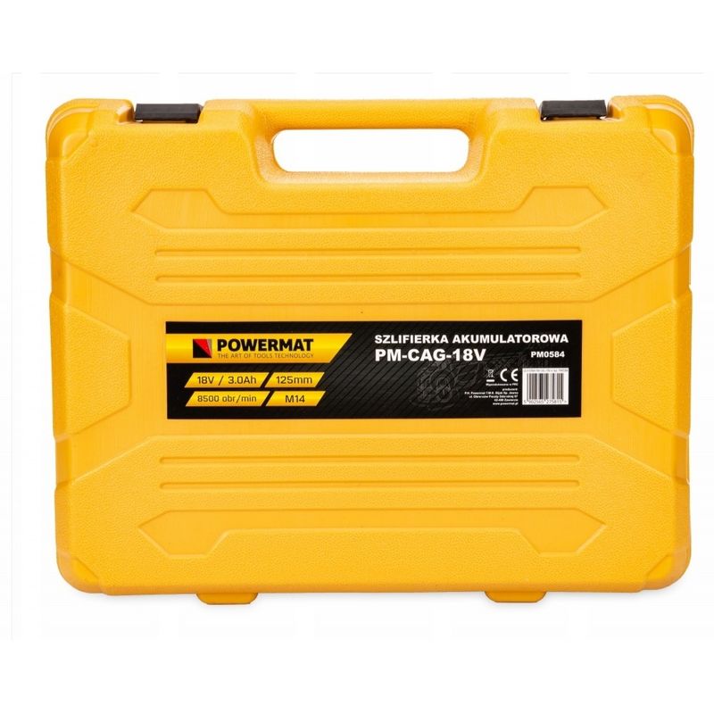 Casa si Gradina - Constructii - Scule electrice si accesorii - Polizoare - Polizor unghiular cu 2 acumulatori 125mm, Powermat PM-CAG-18V - Infinity.ro