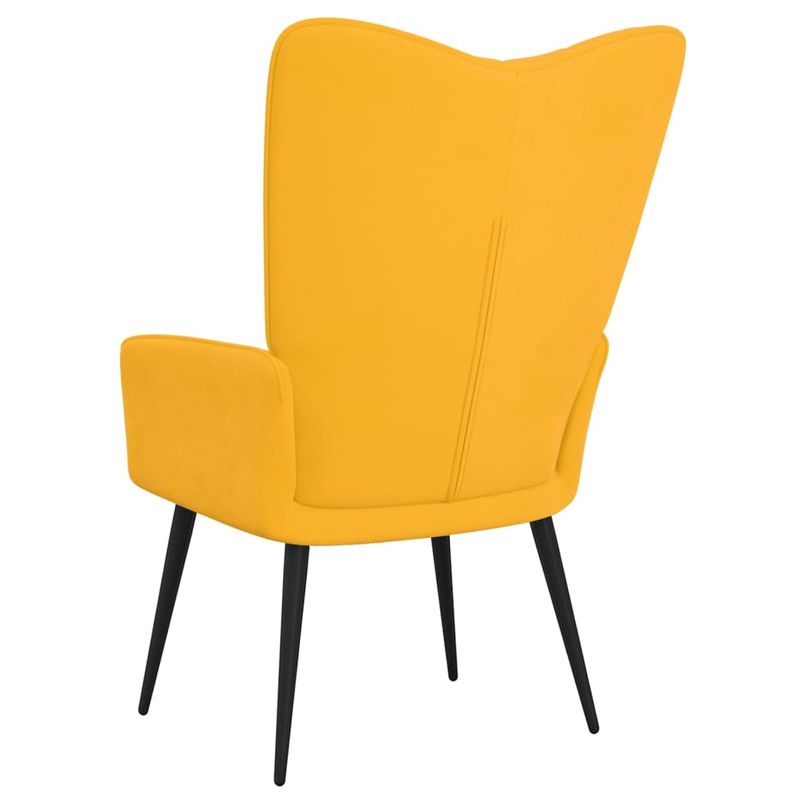 Casa si Gradina - Mobilier - Scaune si fotolii - Fotolii - Fotoliu de relaxare, galben mustar, catifea - Infinity.ro