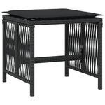 Casa si Gradina - Gradina si terasa - Mobilier exterior - Scaune si sezlonguri gradina - Scaune de gradina cu perne, 4 buc. negru 41x41x36 cm poliratan - Infinity.ro