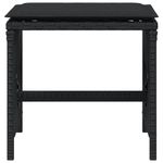 Casa si Gradina - Gradina si terasa - Mobilier exterior - Scaune si sezlonguri gradina - Scaune de gradina cu perne, 4 buc. negru 41x41x36 cm poliratan - Infinity.ro